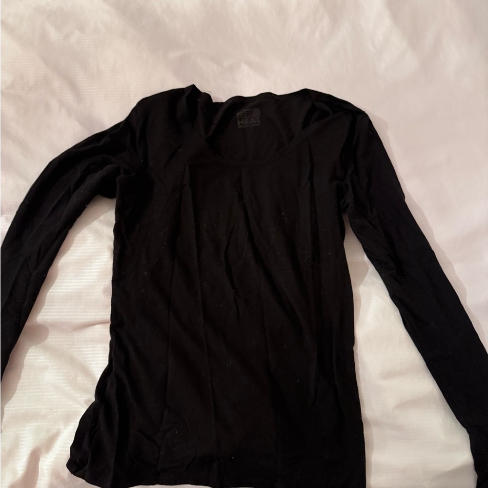 Elegant Black Long Sleeve Top